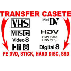 Transfer casete video pe stick sau DVD