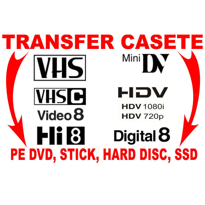 Transfer casete video pe stick sau DVD