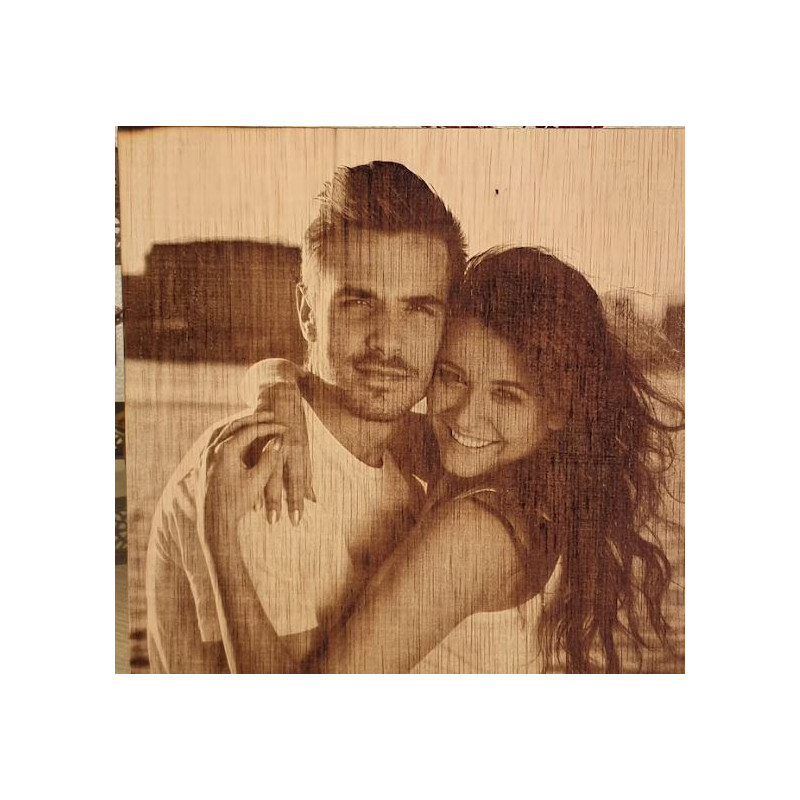 Foto gravura cu laser pe lemn marime A5