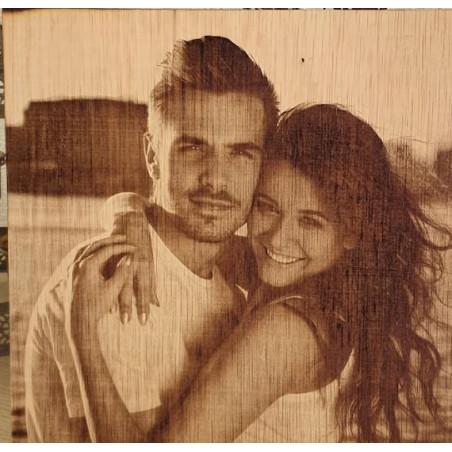Foto gravura cu laser pe lemn marime A5