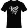 Tricou unisex, Bumbac 100%, Grafica PrintStyle "Never Give Up"
