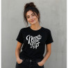 Tricou unisex, Bumbac 100%, Grafica PrintStyle "Never Give Up"