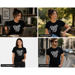 Tricou unisex, Bumbac 100%, Grafica PrintStyle "Never Give Up"